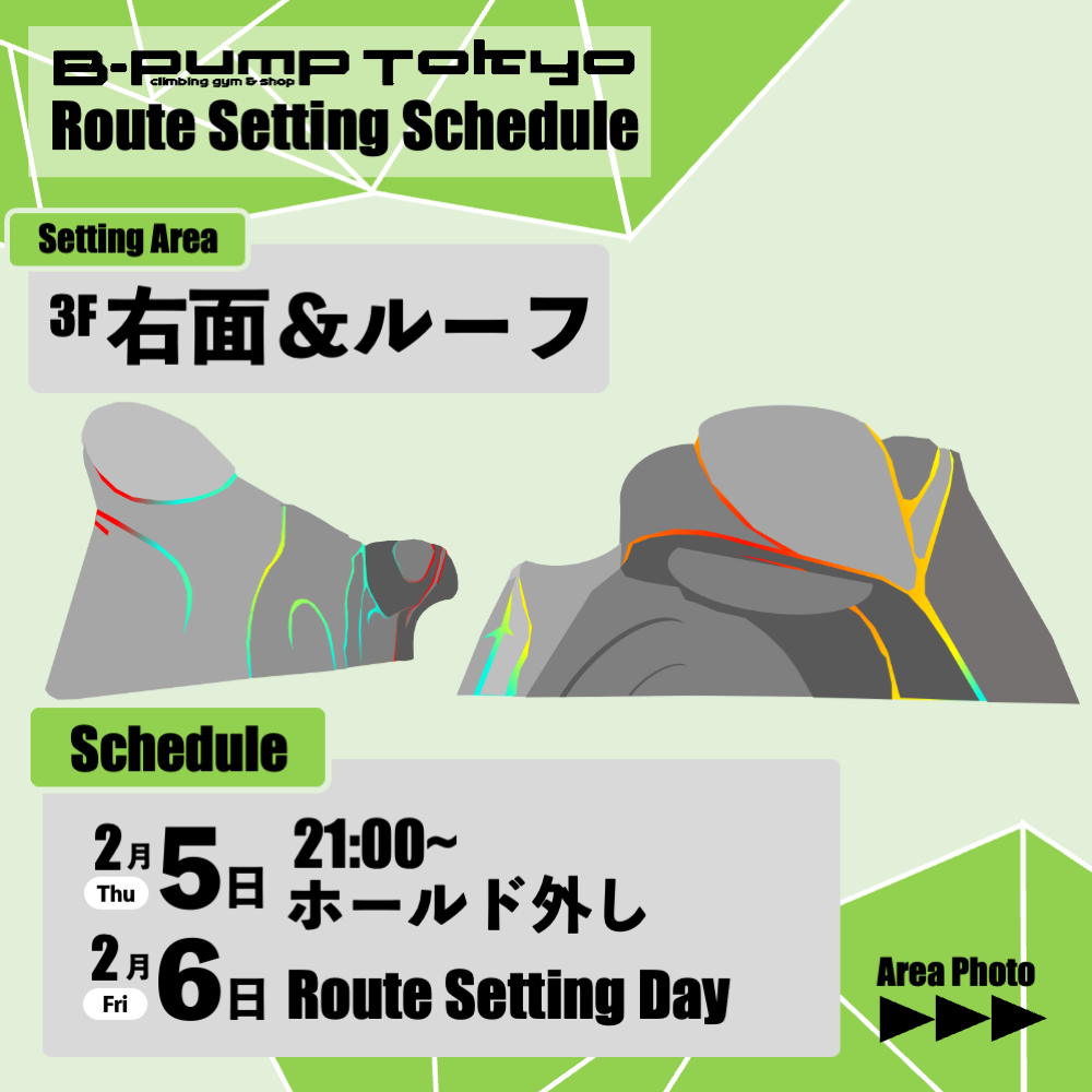 次週セット情報-3Fルーフ＆右面