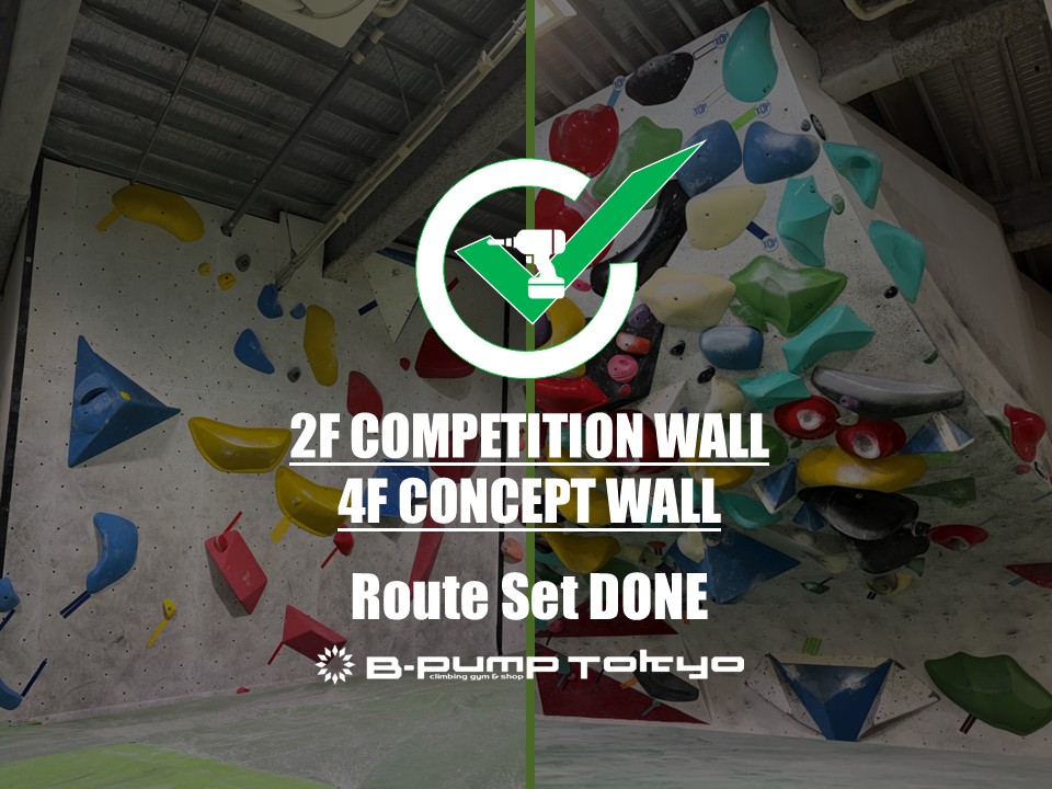 2F COMPETITION WALL ADDITIONAL SET &　4FCONCEPT WALL RENEWAL