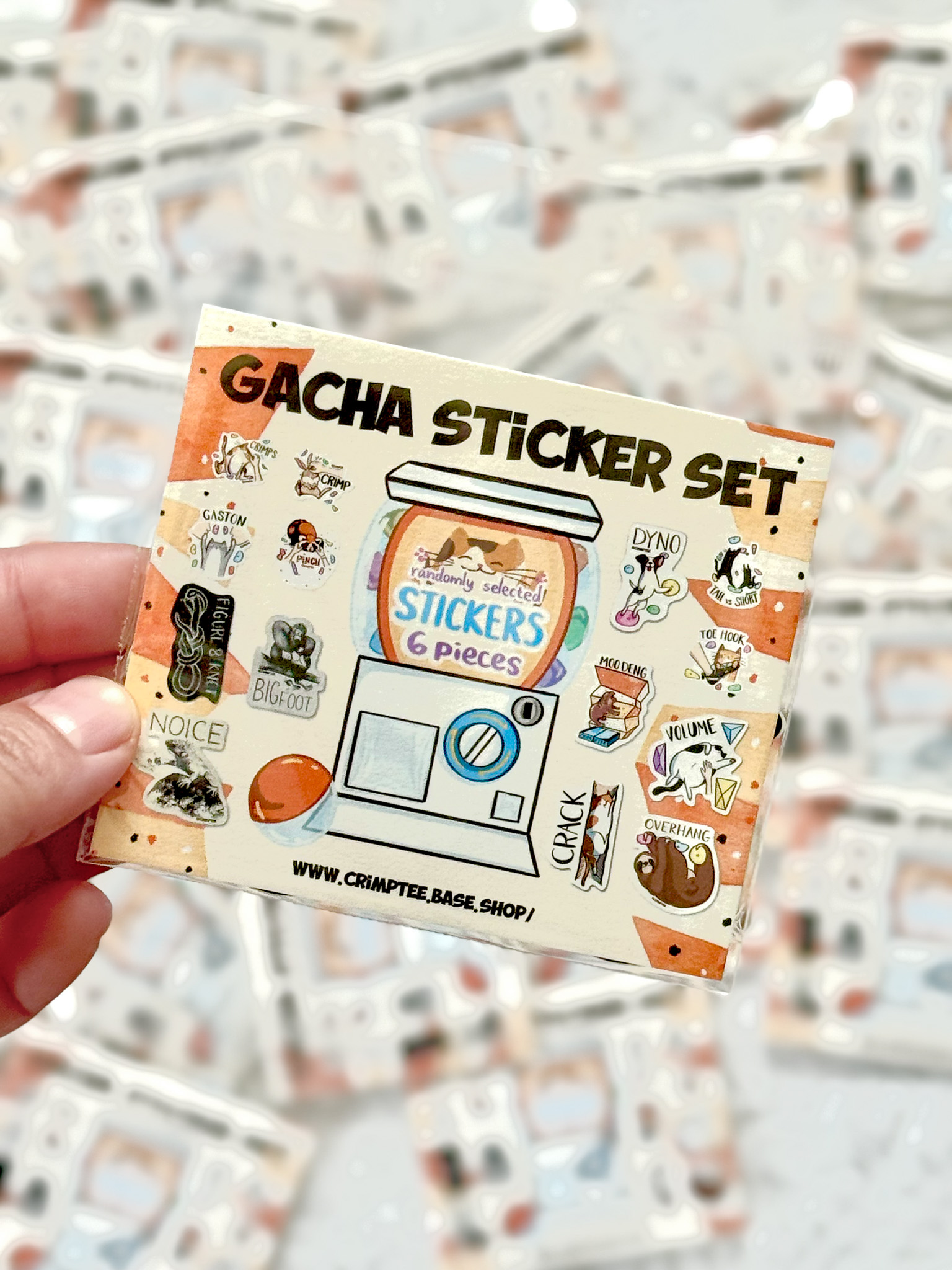 gacha sticker set crimp gaston ガチャポン シールセット カチ ガストン